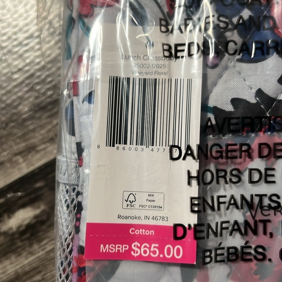 Vera Bradley Lunch Crossbody Bag in Vineyard Floral NWT - Picture 4 of 4